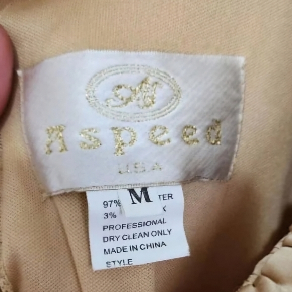 ASpeed Formal Dress Size Medium Maxi Long Elegant Sleeveless Gold Layered - Picture 7 of 12